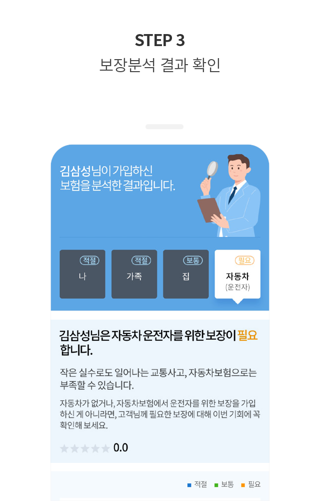 STEP 3 보장분석 결과 확인