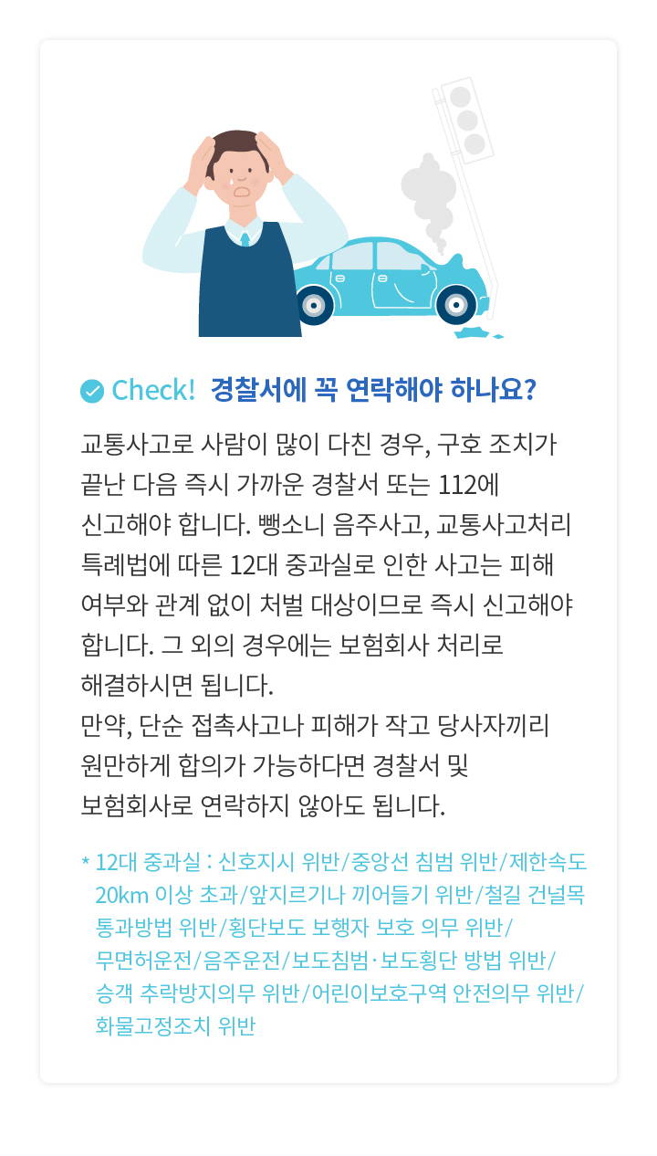 Check! 경찰서에 꼭 연락해야 하나요?