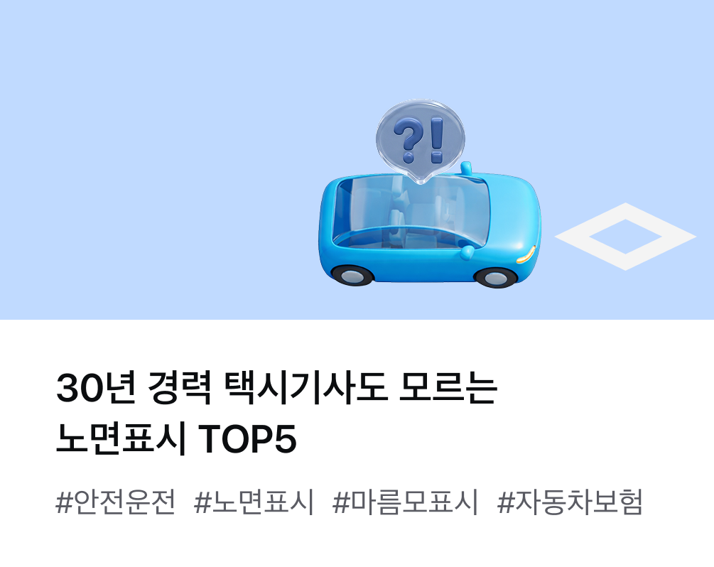 30년 경력 택시기사도 모르는 노면표시 TOP5 #안전운전 #노면표시 #마름모표시 #자동차보험