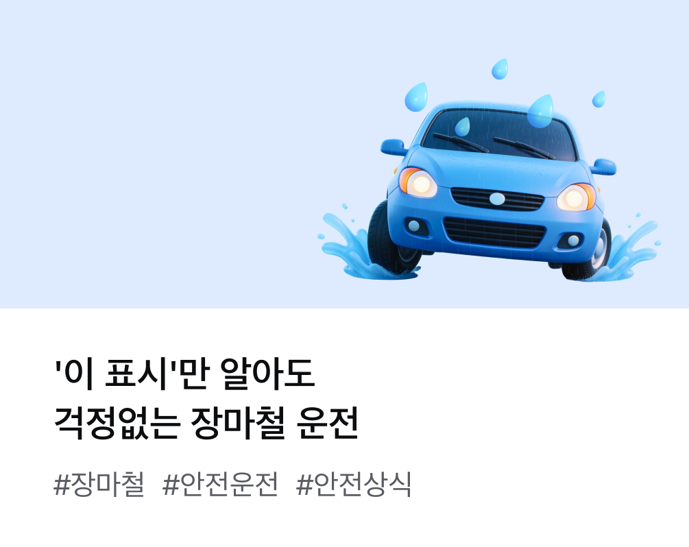 '이 표시'만 알아도 걱정없는 장마철 운전 #장마철 #안전운전 #안정상식
